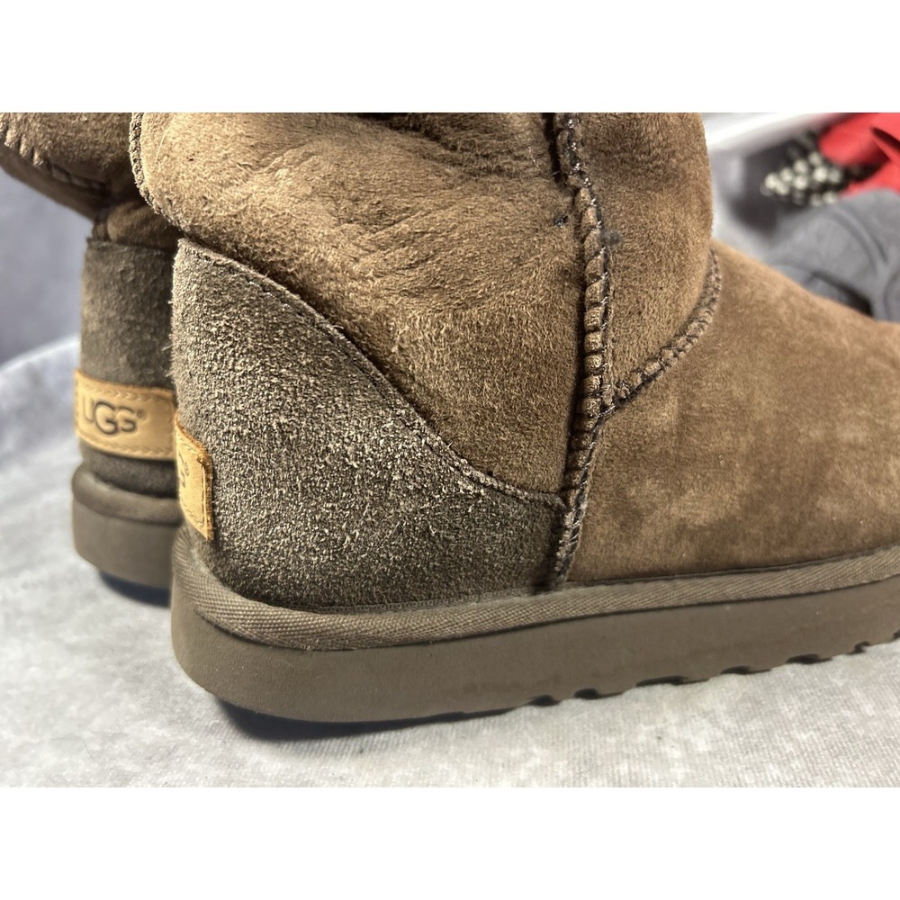 UGG Classic II Short Boots Brown Sheepskin Suede Women's Size 7 - Picture 5 of 5